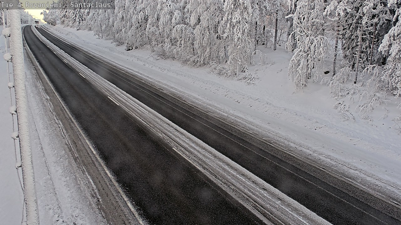 Weather Camera Image Road 4, Rovaniemi, Santa Claus, Rovaniemi, Lappi