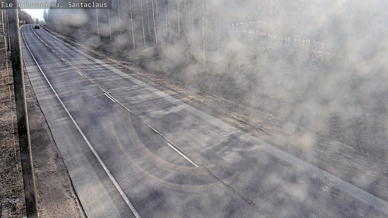 Weather Camera Image Väg 4 Rovaniemi, Santa Claus, Rovaniemi, Lappi