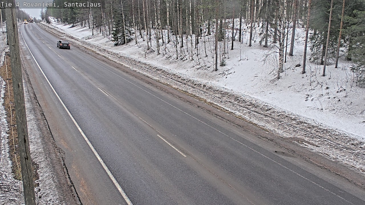 Weather Camera Image Väg 4 Rovaniemi, Santa Claus, Rovaniemi, Lappi