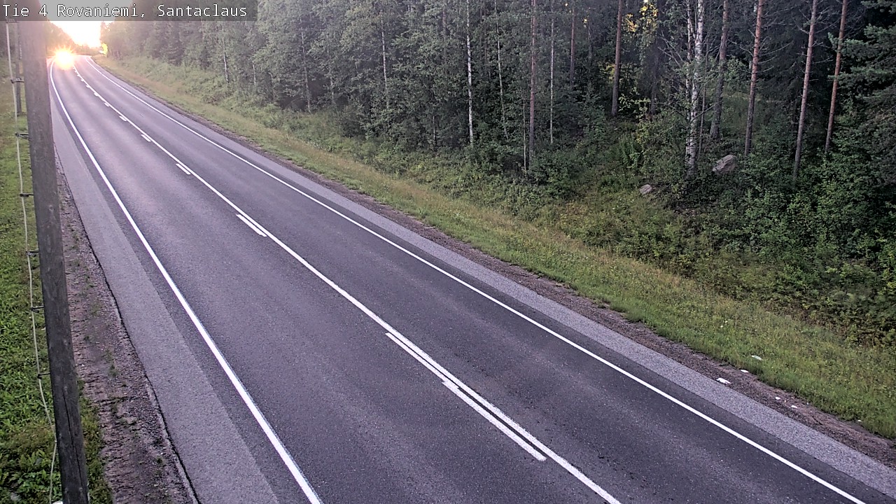 Weather Camera Image Väg 4 Rovaniemi, Santa Claus, Rovaniemi, Lappi