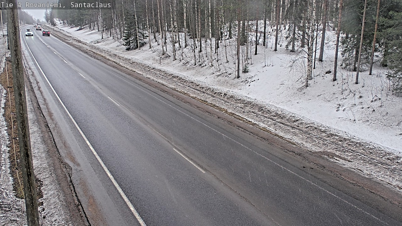 Weather Camera Image Väg 4 Rovaniemi, Santa Claus, Rovaniemi, Lappi