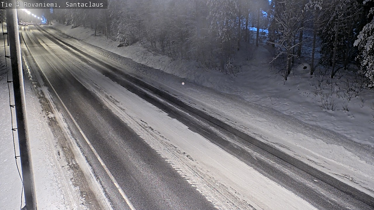 Weather Camera Image Väg 4 Rovaniemi, Santa Claus, Rovaniemi, Lappi