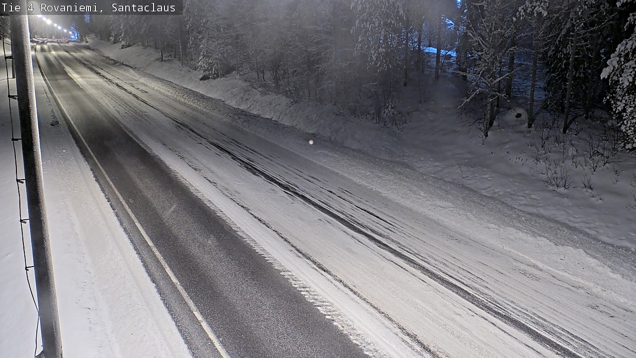 Weather Camera Image Väg 4 Rovaniemi, Santa Claus, Rovaniemi, Lappi
