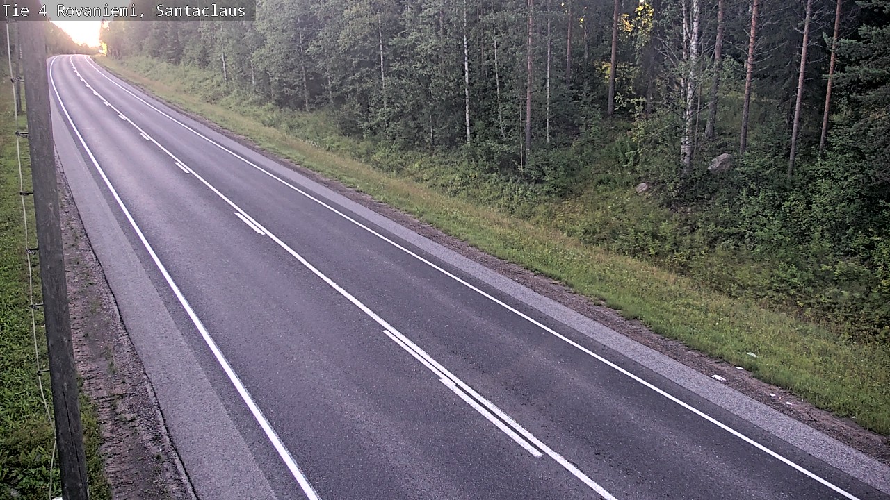 Weather Camera Image Väg 4 Rovaniemi, Santa Claus, Rovaniemi, Lappi