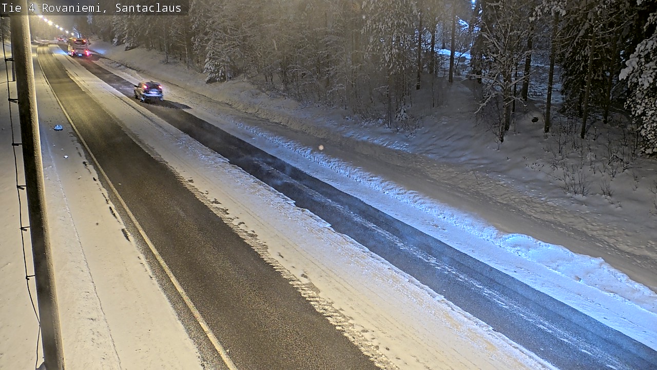Weather Camera Image Väg 4 Rovaniemi, Santa Claus, Rovaniemi, Lappi
