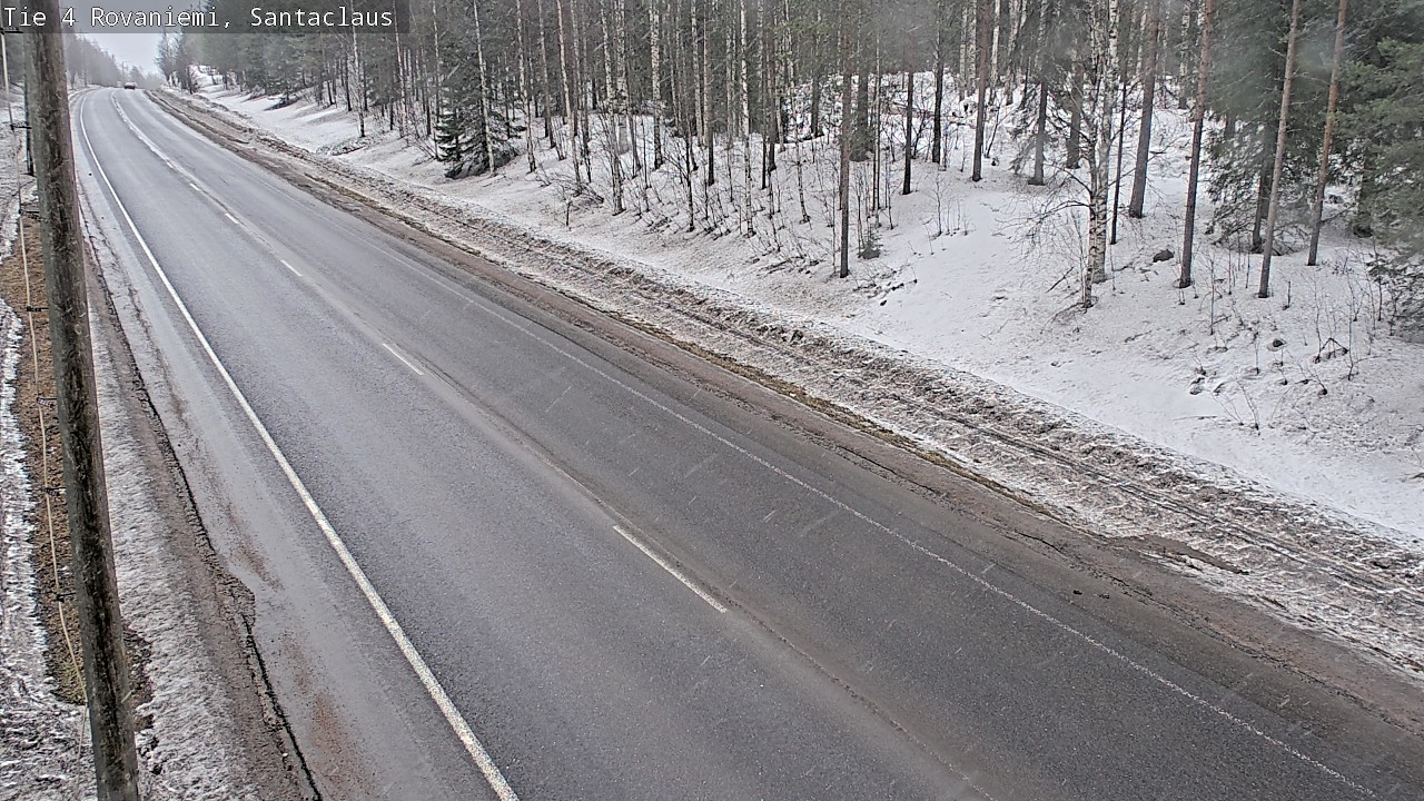 Weather Camera Image Väg 4 Rovaniemi, Santa Claus, Rovaniemi, Lappi