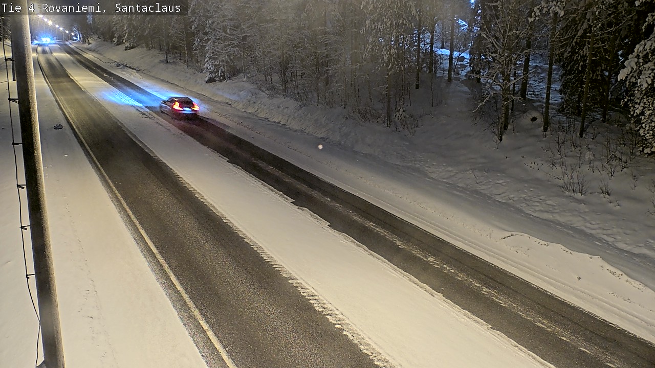 Weather Camera Image Väg 4 Rovaniemi, Santa Claus, Rovaniemi, Lappi