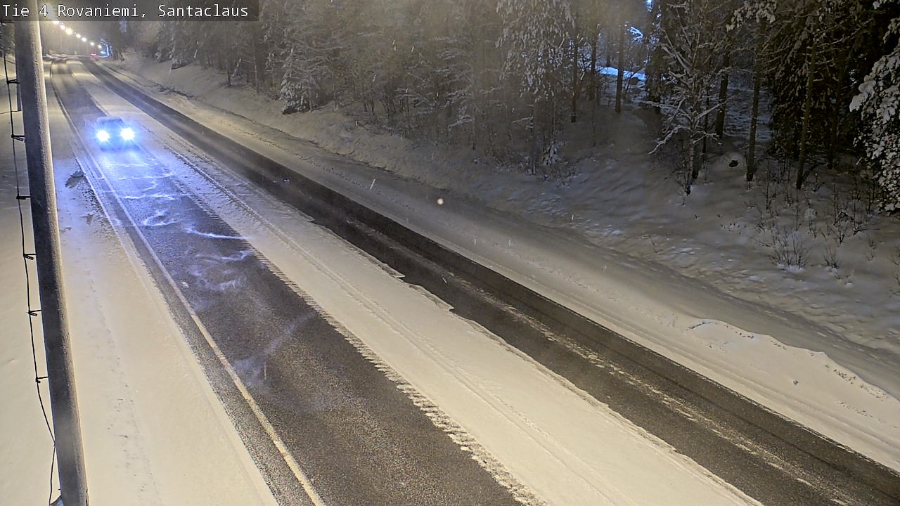 Weather Camera Image Väg 4 Rovaniemi, Santa Claus, Rovaniemi, Lappi