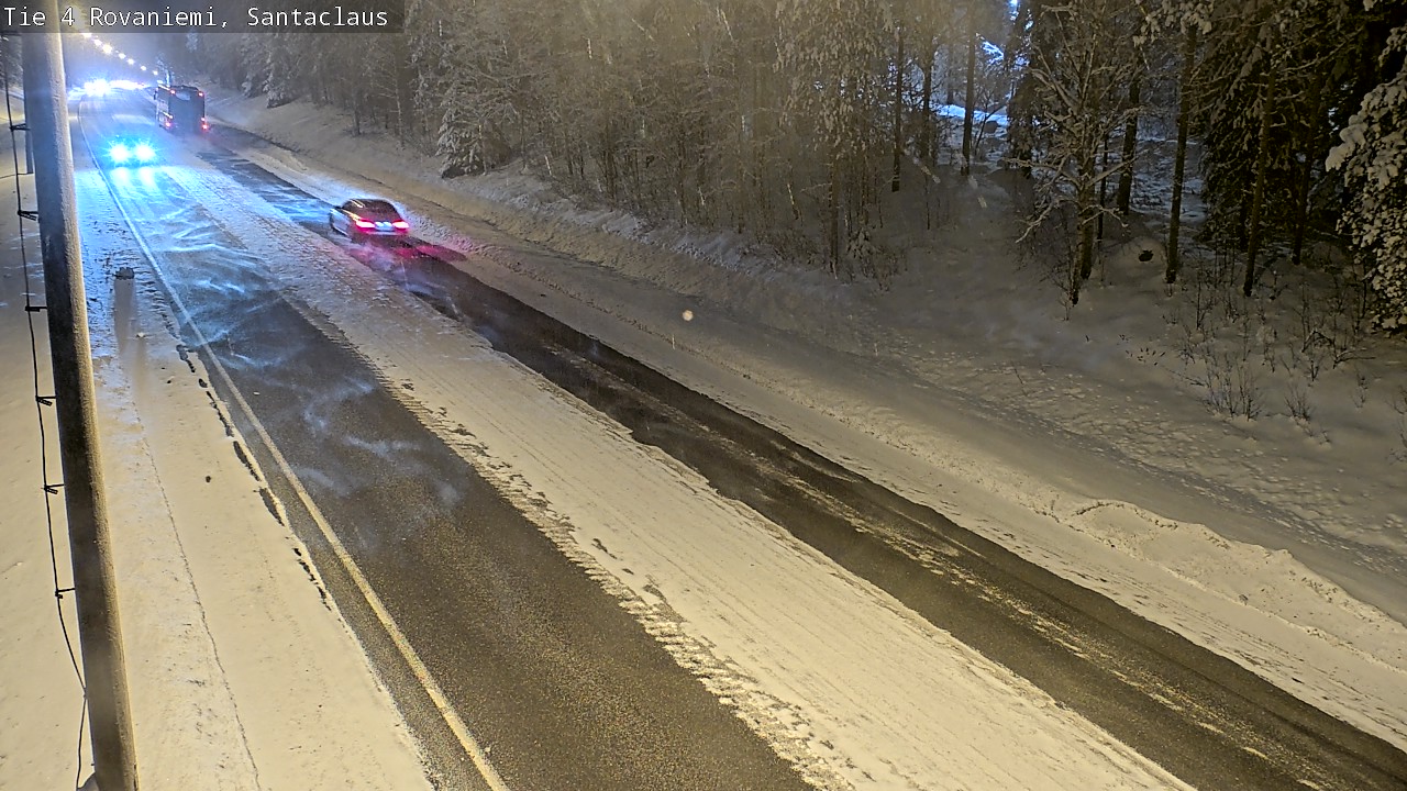 Weather Camera Image Väg 4 Rovaniemi, Santa Claus, Rovaniemi, Lappi