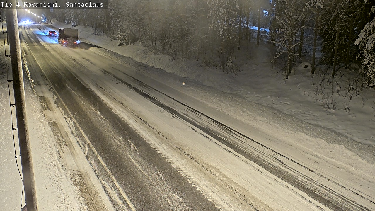Weather Camera Image Väg 4 Rovaniemi, Santa Claus, Rovaniemi, Lappi