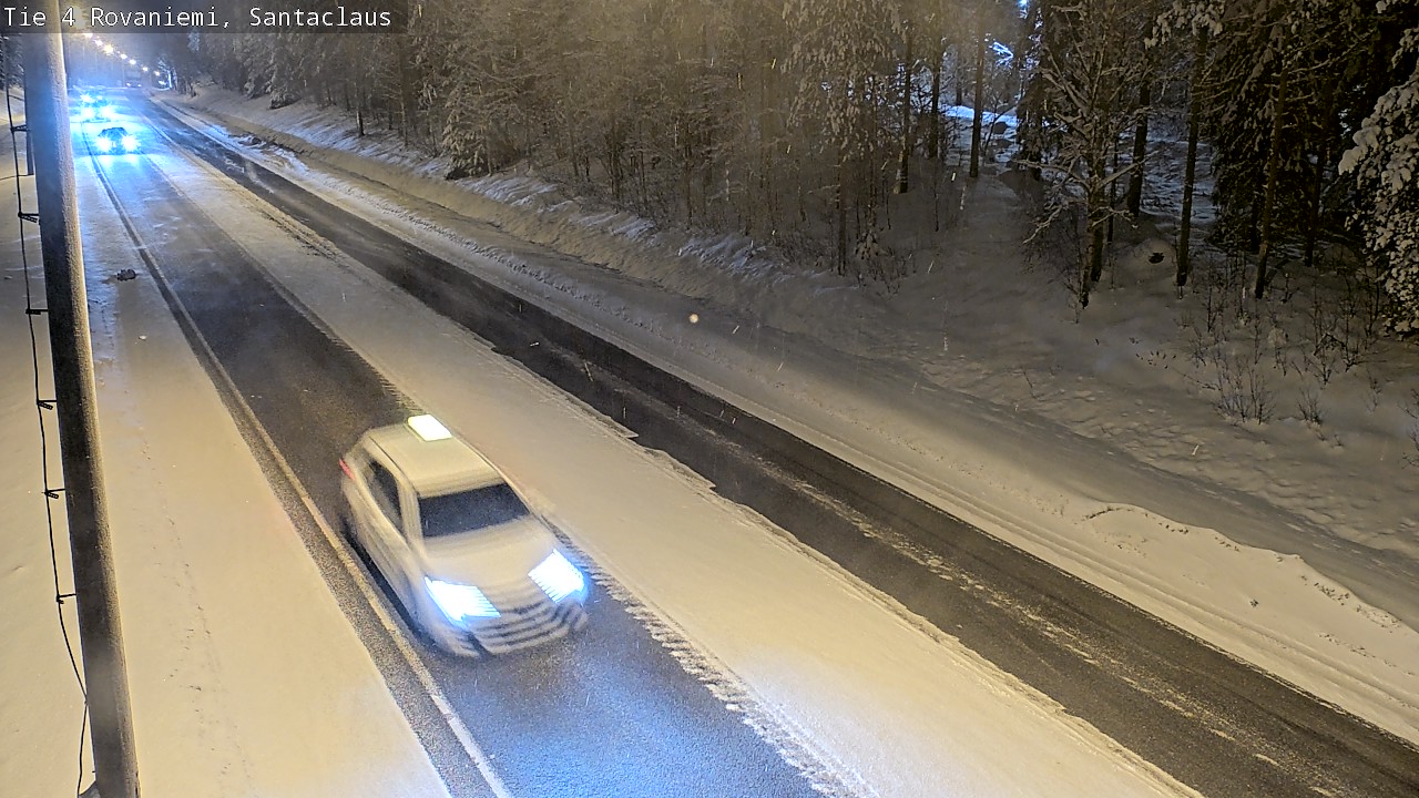 Weather Camera Image Väg 4 Rovaniemi, Santa Claus, Rovaniemi, Lappi