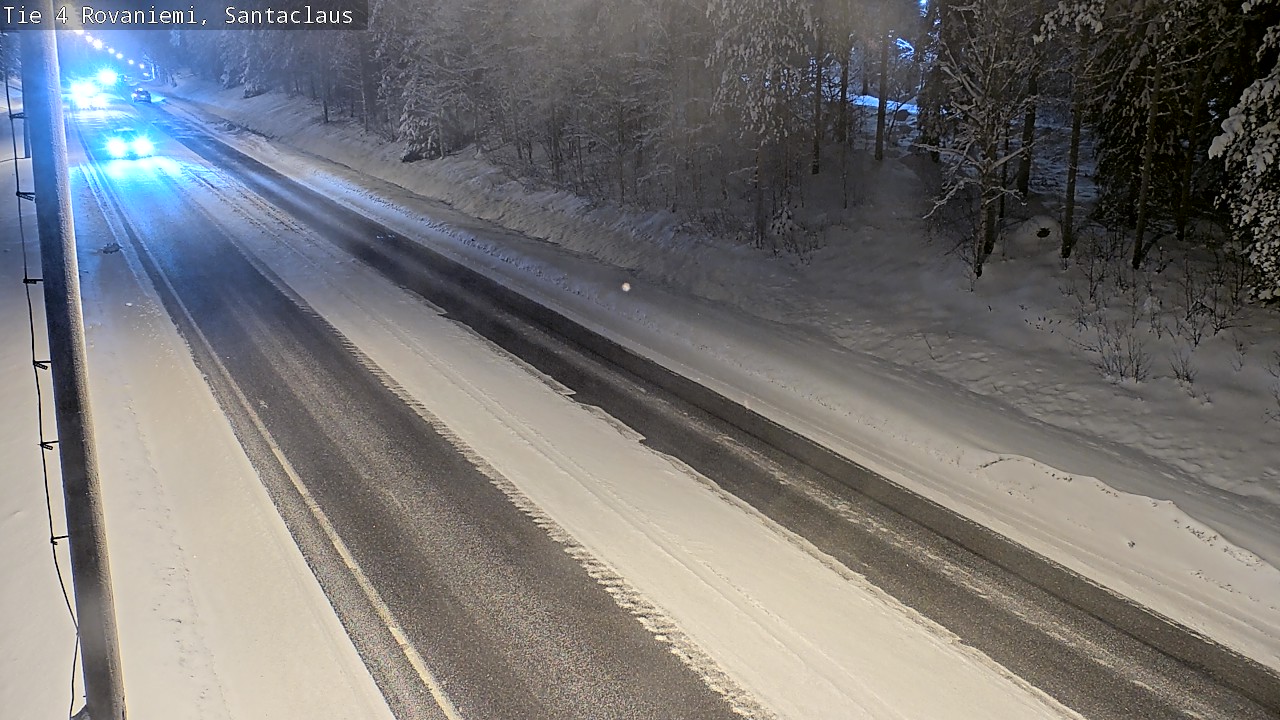 Weather Camera Image Väg 4 Rovaniemi, Santa Claus, Rovaniemi, Lappi