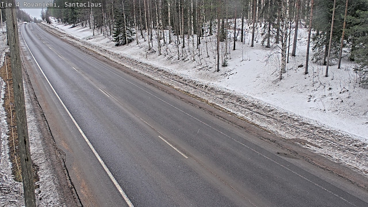 Weather Camera Image Väg 4 Rovaniemi, Santa Claus, Rovaniemi, Lappi