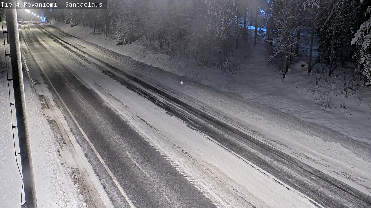 Weather Camera Image Väg 4 Rovaniemi, Santa Claus, Rovaniemi, Lappi