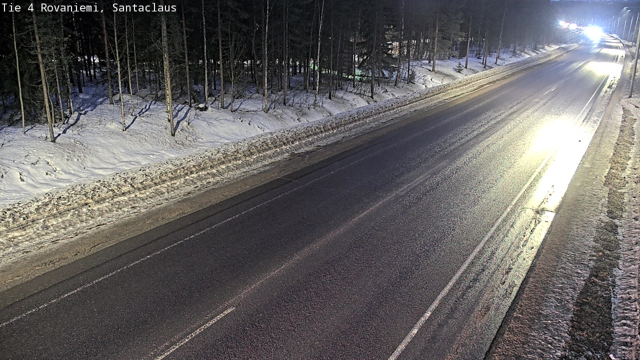 Weather Camera Image Väg 4 Rovaniemi, Santa Claus, Rovaniemi, Lappi