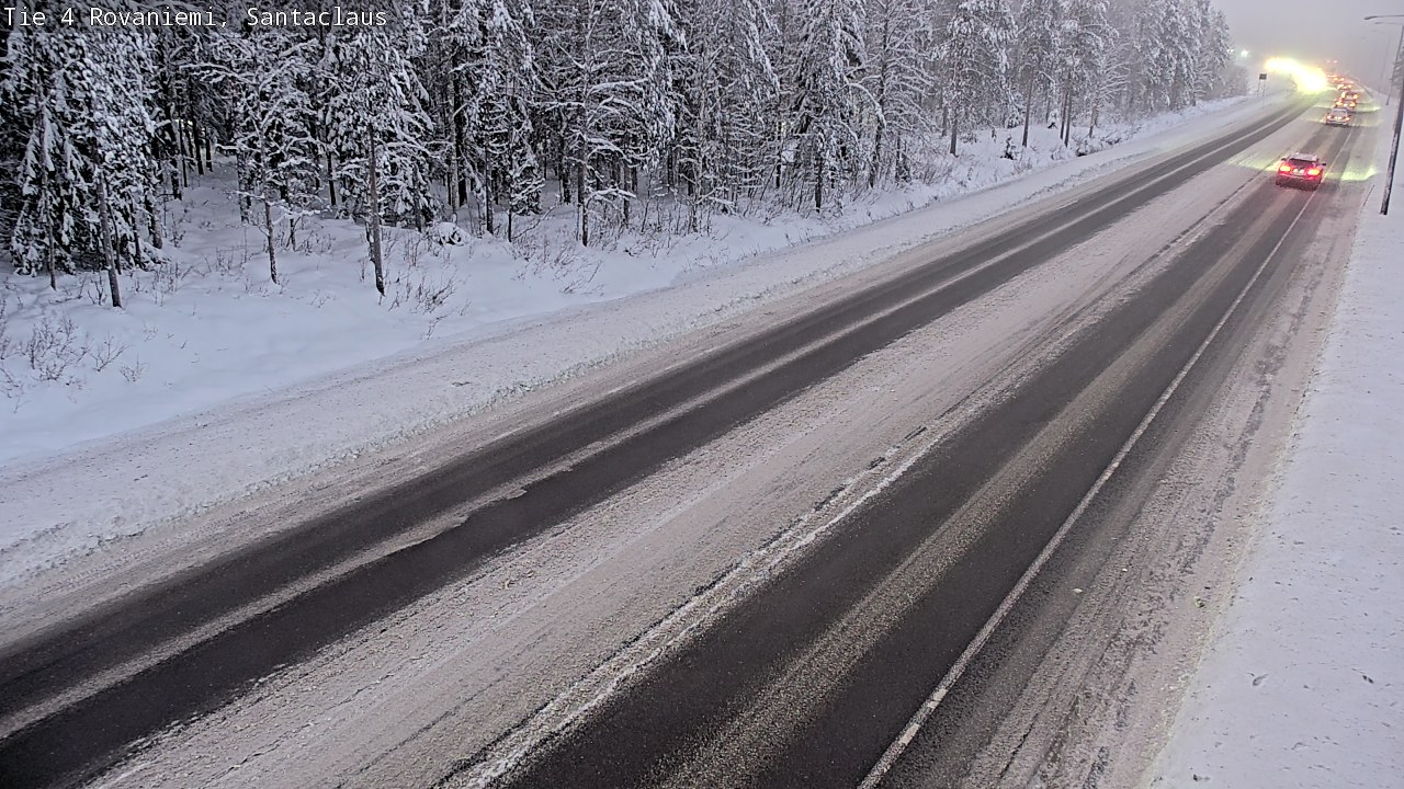 Weather Camera Image Väg 4 Rovaniemi, Santa Claus, Rovaniemi, Lappi