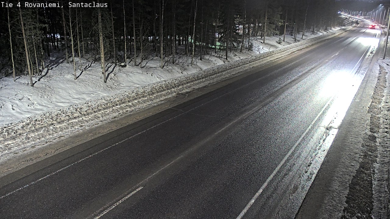 Weather Camera Image Väg 4 Rovaniemi, Santa Claus, Rovaniemi, Lappi