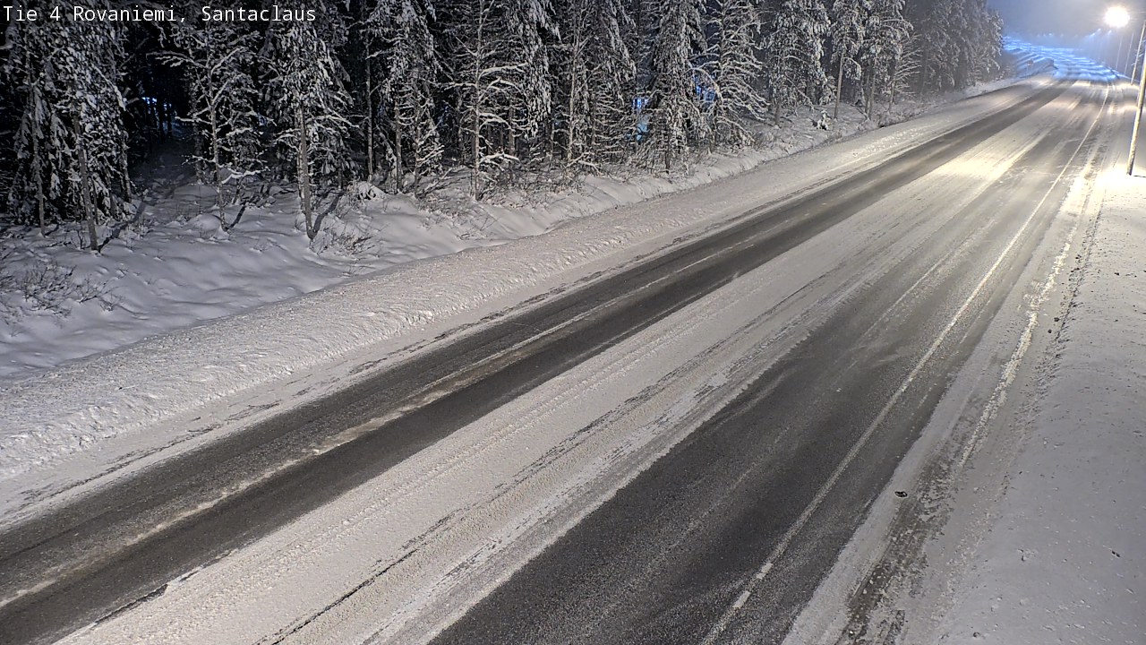 Weather Camera Image Väg 4 Rovaniemi, Santa Claus, Rovaniemi, Lappi