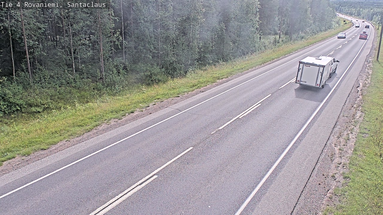 Weather Camera Image Väg 4 Rovaniemi, Santa Claus, Rovaniemi, Lappi