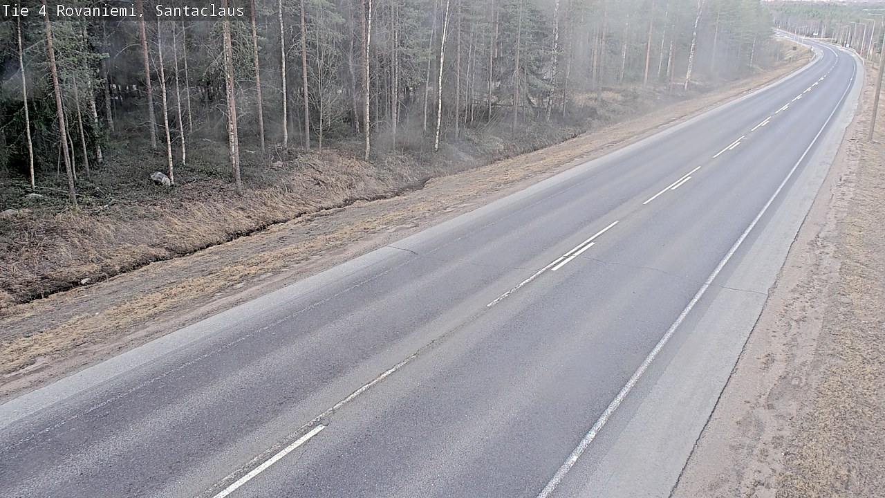 Weather Camera Image Road 4, Rovaniemi, Santa Claus, Rovaniemi, Lappi
