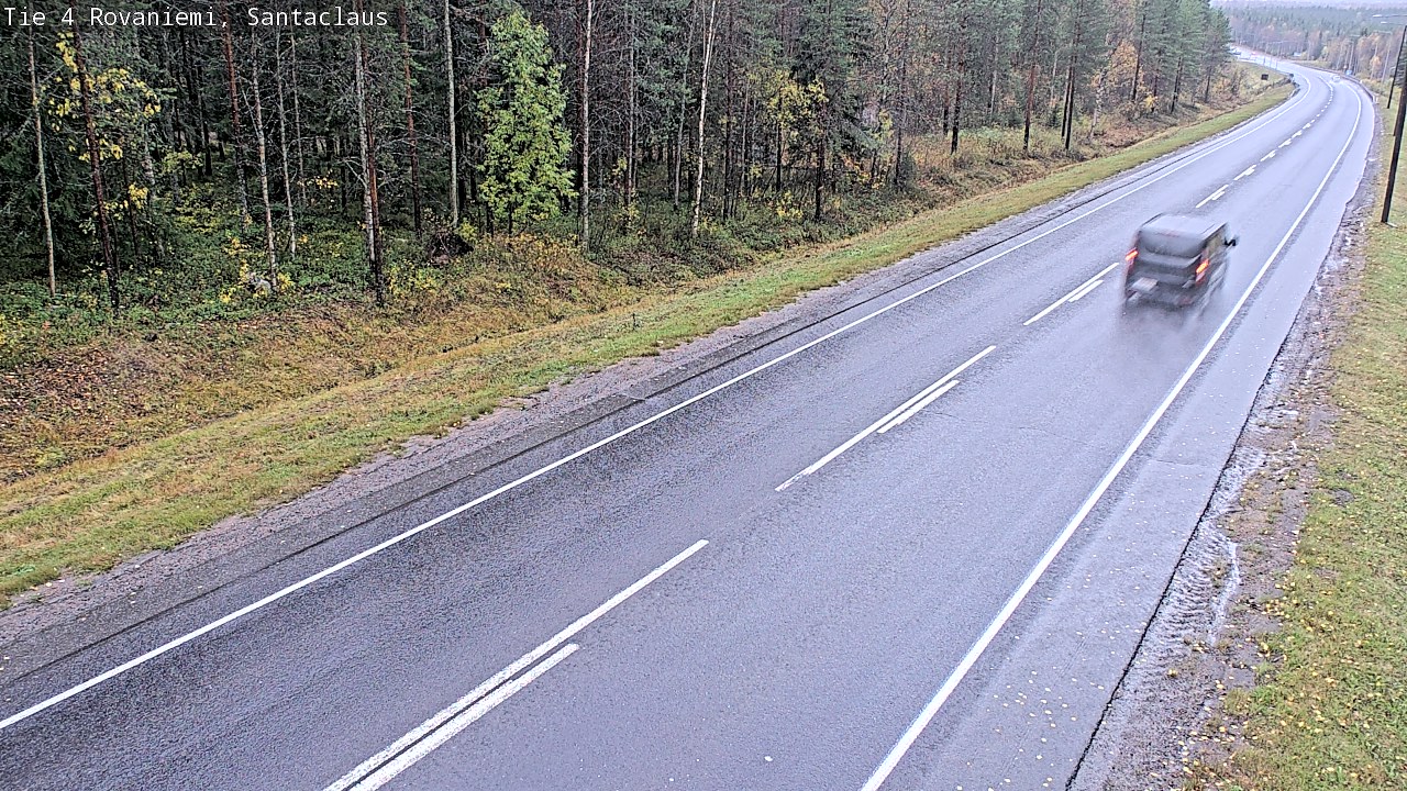 Weather Camera Image Väg 4 Rovaniemi, Santa Claus, Rovaniemi, Lappi