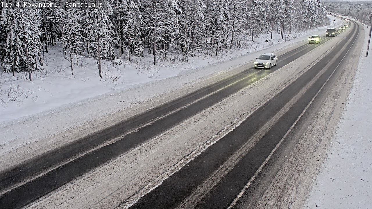 Weather Camera Image Väg 4 Rovaniemi, Santa Claus, Rovaniemi, Lappi