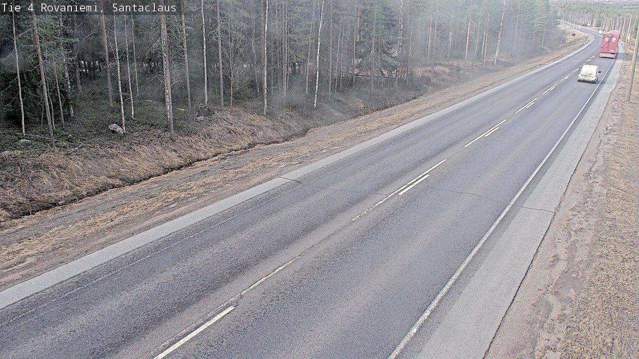 Weather Camera Image Väg 4 Rovaniemi, Santa Claus, Rovaniemi, Lappi