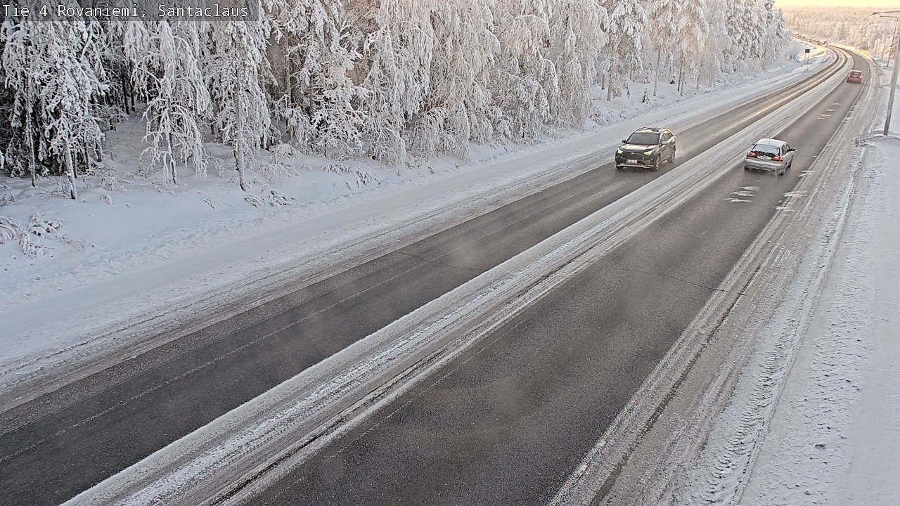 Weather Camera Image Väg 4 Rovaniemi, Santa Claus, Rovaniemi, Lappi