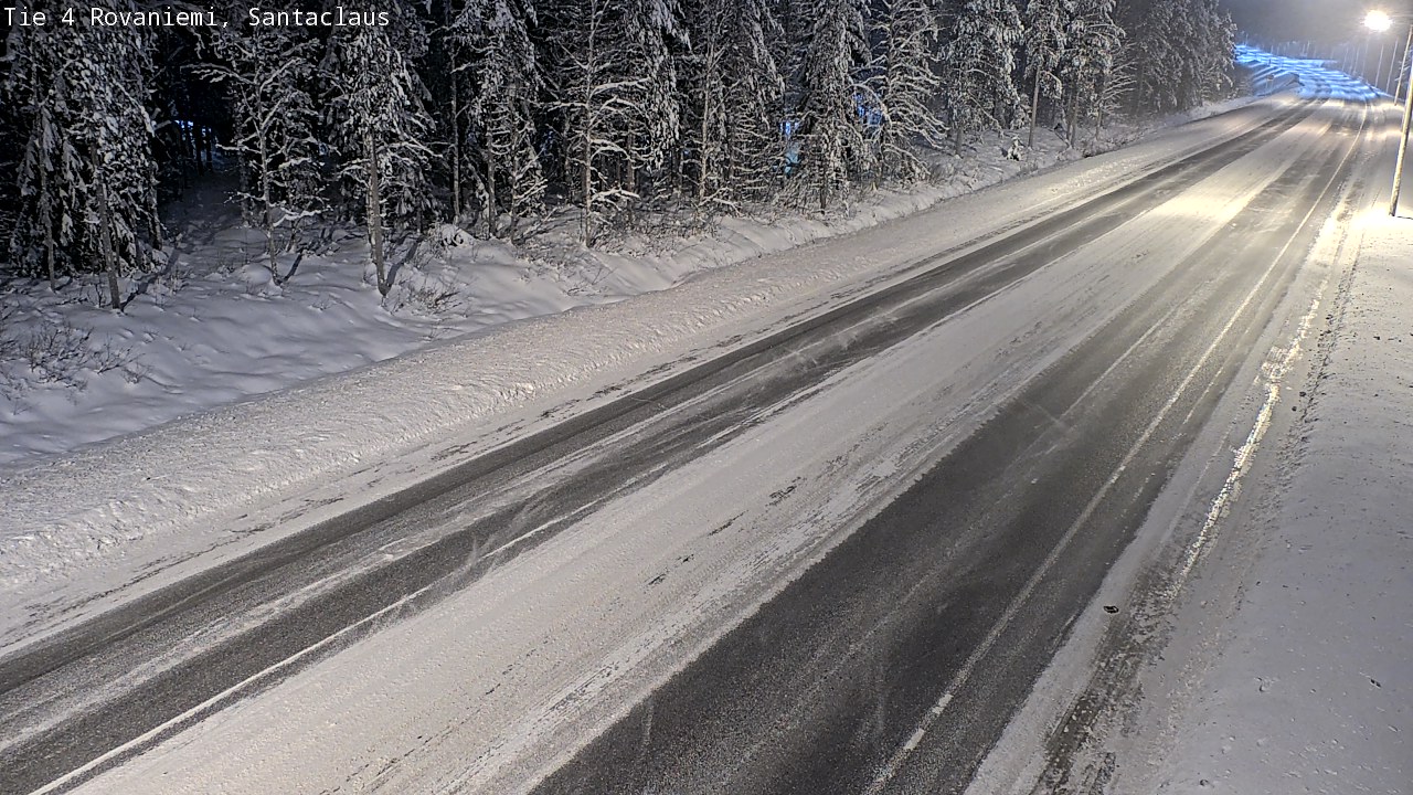 Weather Camera Image Väg 4 Rovaniemi, Santa Claus, Rovaniemi, Lappi