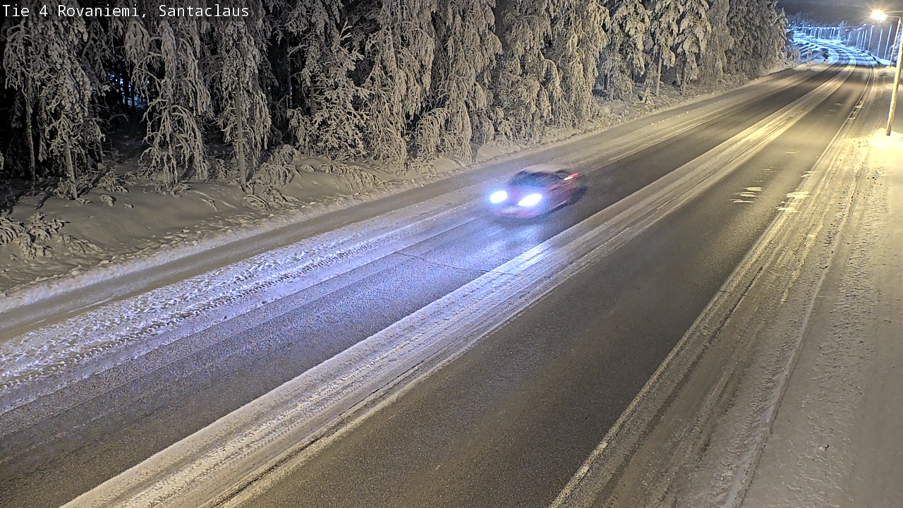 Weather Camera Image Road 4, Rovaniemi, Santa Claus, Rovaniemi, Lappi