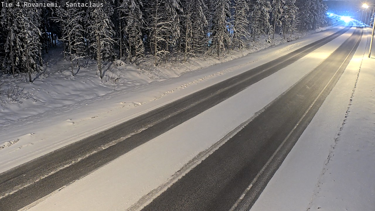 Weather Camera Image Väg 4 Rovaniemi, Santa Claus, Rovaniemi, Lappi