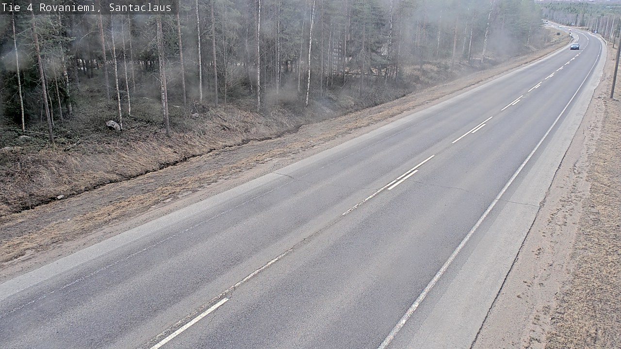 Weather Camera Image Väg 4 Rovaniemi, Santa Claus, Rovaniemi, Lappi
