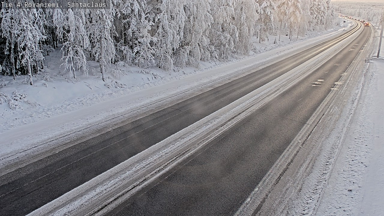 Weather Camera Image Väg 4 Rovaniemi, Santa Claus, Rovaniemi, Lappi