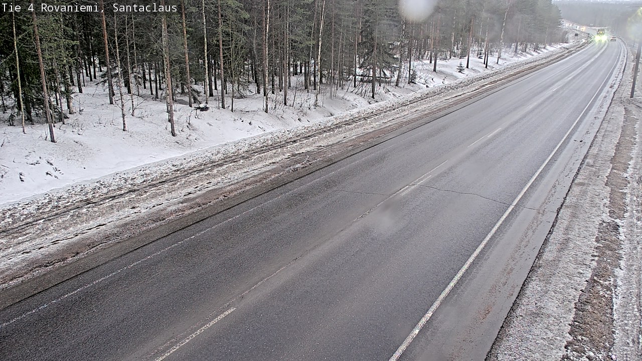 Weather Camera Image Väg 4 Rovaniemi, Santa Claus, Rovaniemi, Lappi