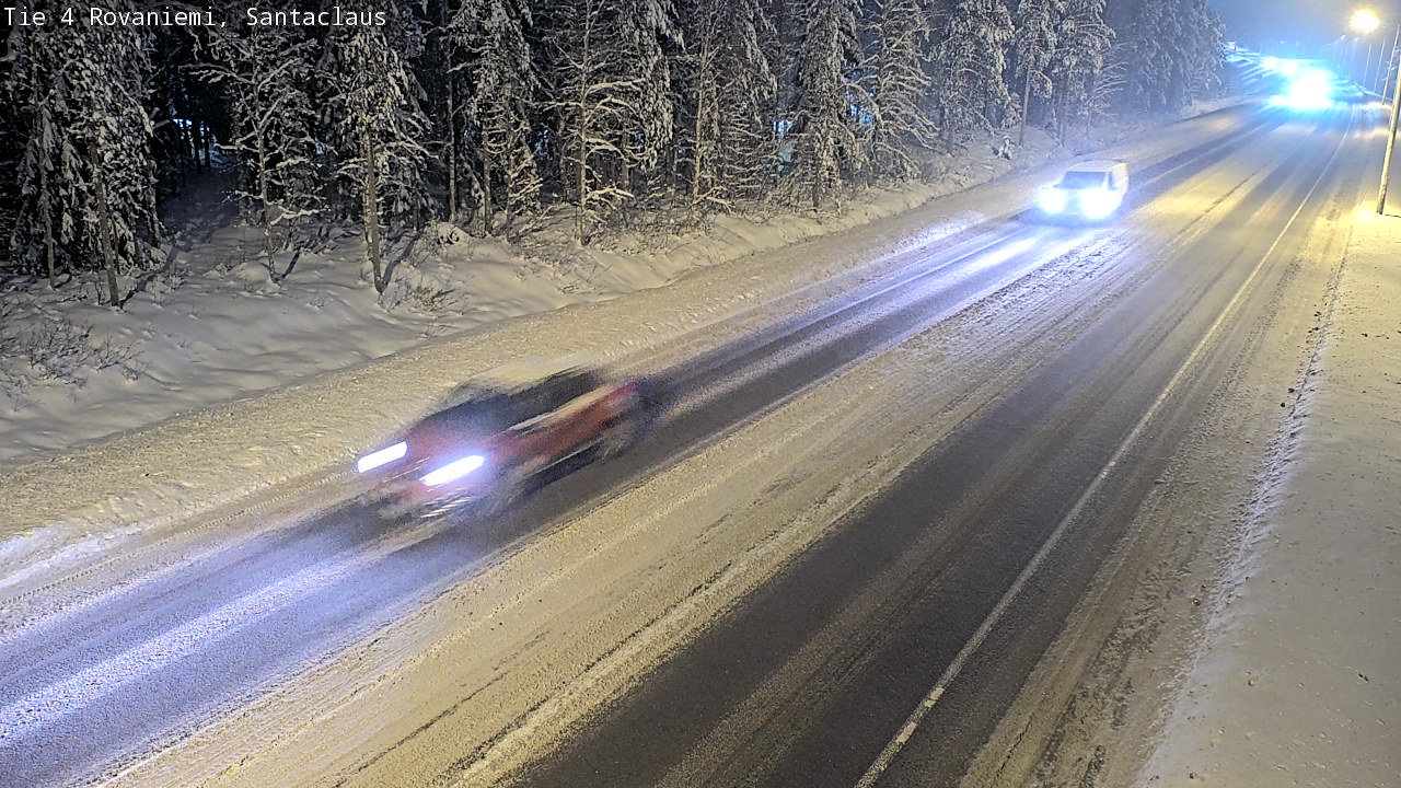Weather Camera Image Väg 4 Rovaniemi, Santa Claus, Rovaniemi, Lappi