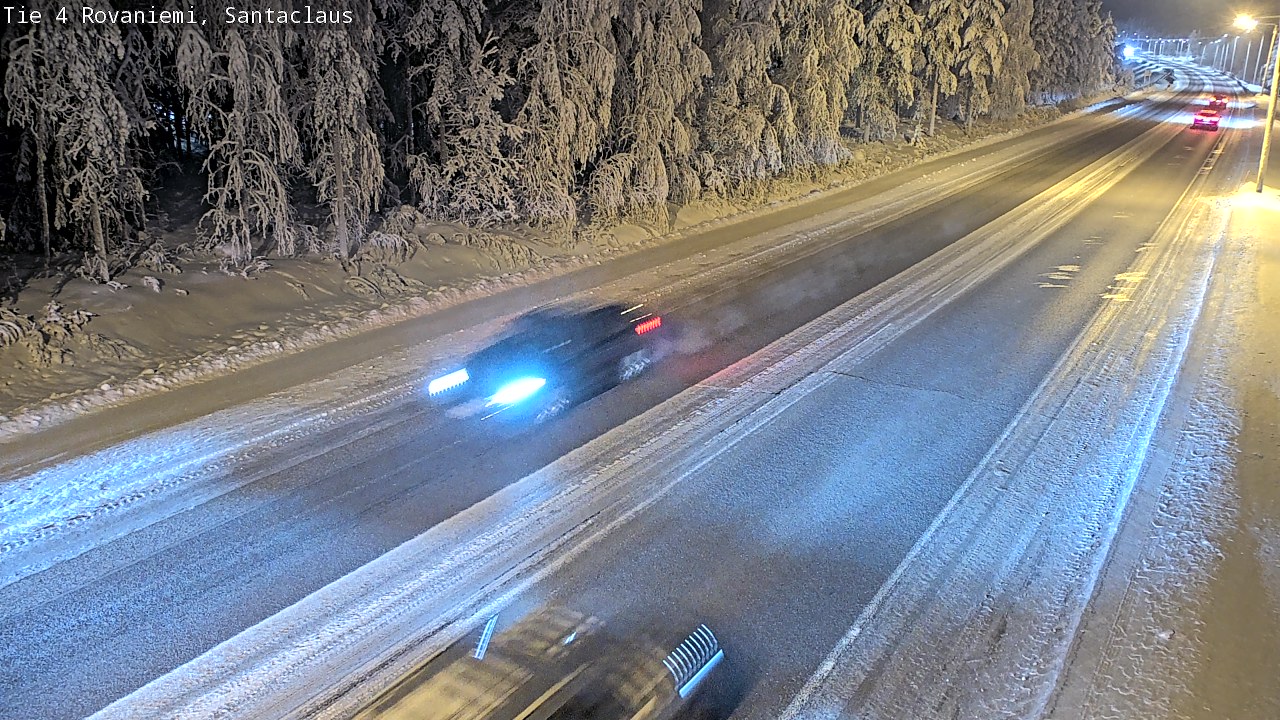 Weather Camera Image Väg 4 Rovaniemi, Santa Claus, Rovaniemi, Lappi