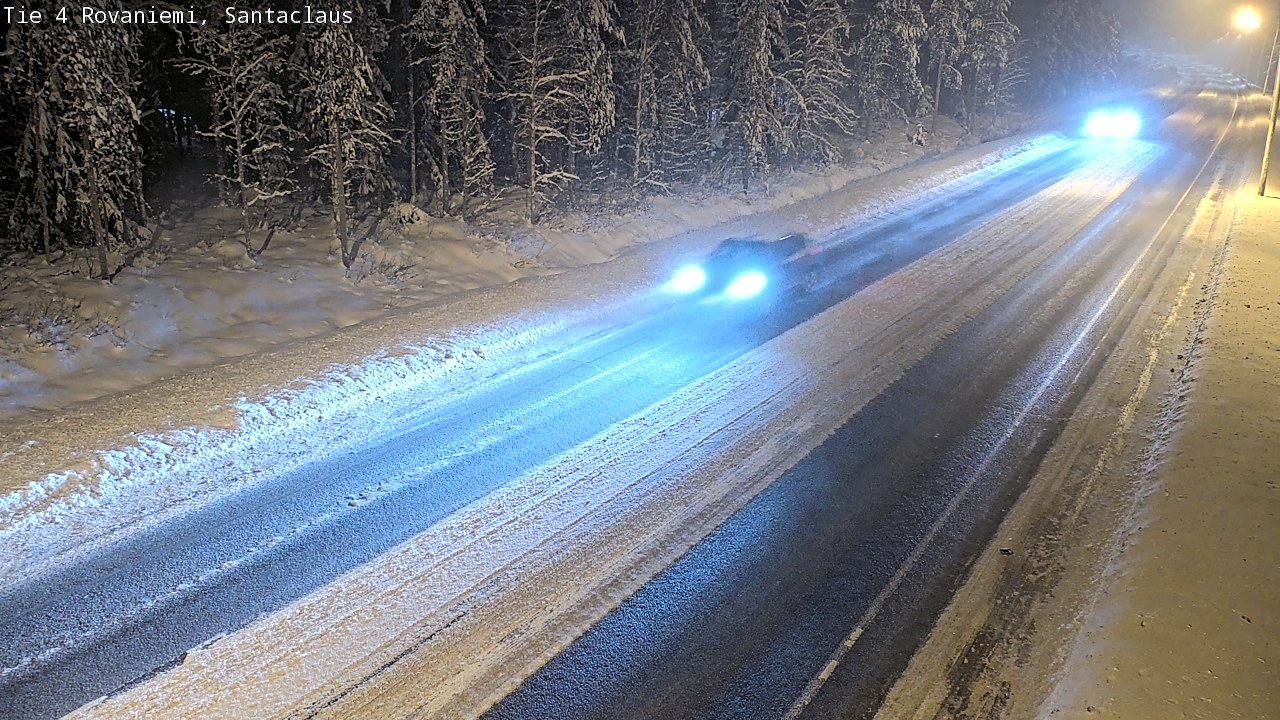 Weather Camera Image Väg 4 Rovaniemi, Santa Claus, Rovaniemi, Lappi