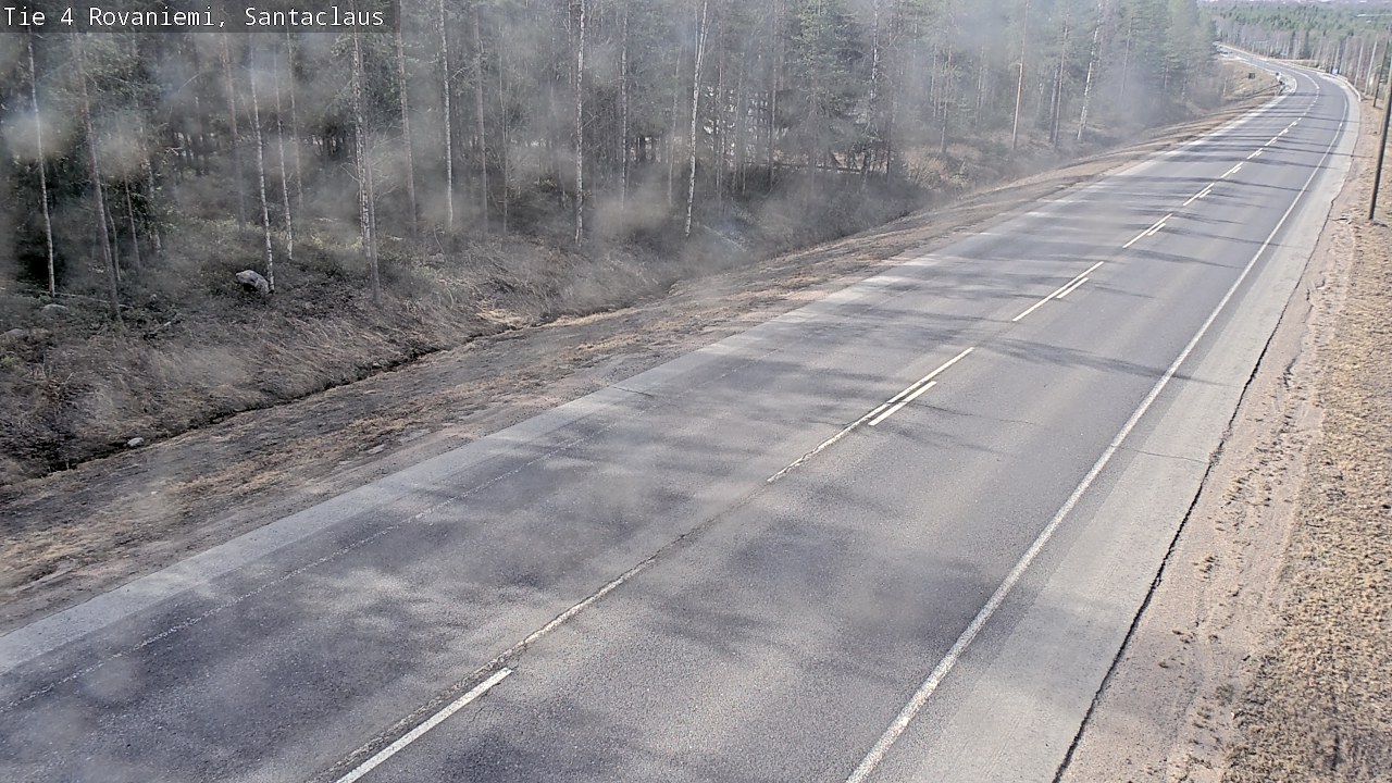 Weather Camera Image Väg 4 Rovaniemi, Santa Claus, Rovaniemi, Lappi