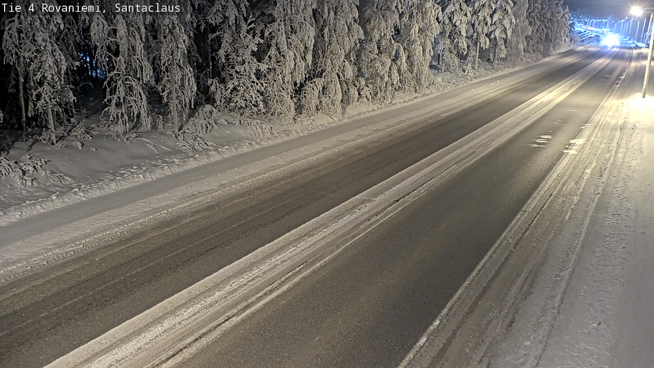 Weather Camera Image Väg 4 Rovaniemi, Santa Claus, Rovaniemi, Lappi