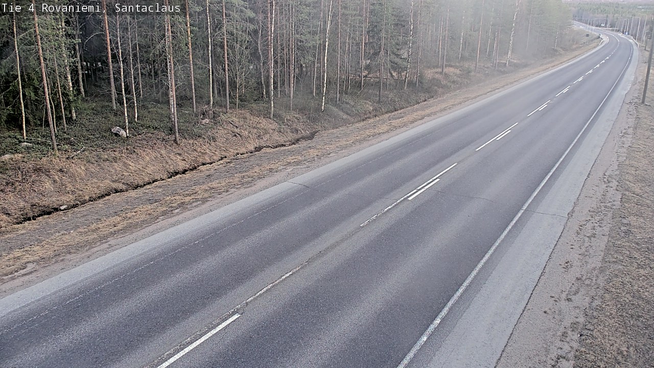 Weather Camera Image Väg 4 Rovaniemi, Santa Claus, Rovaniemi, Lappi
