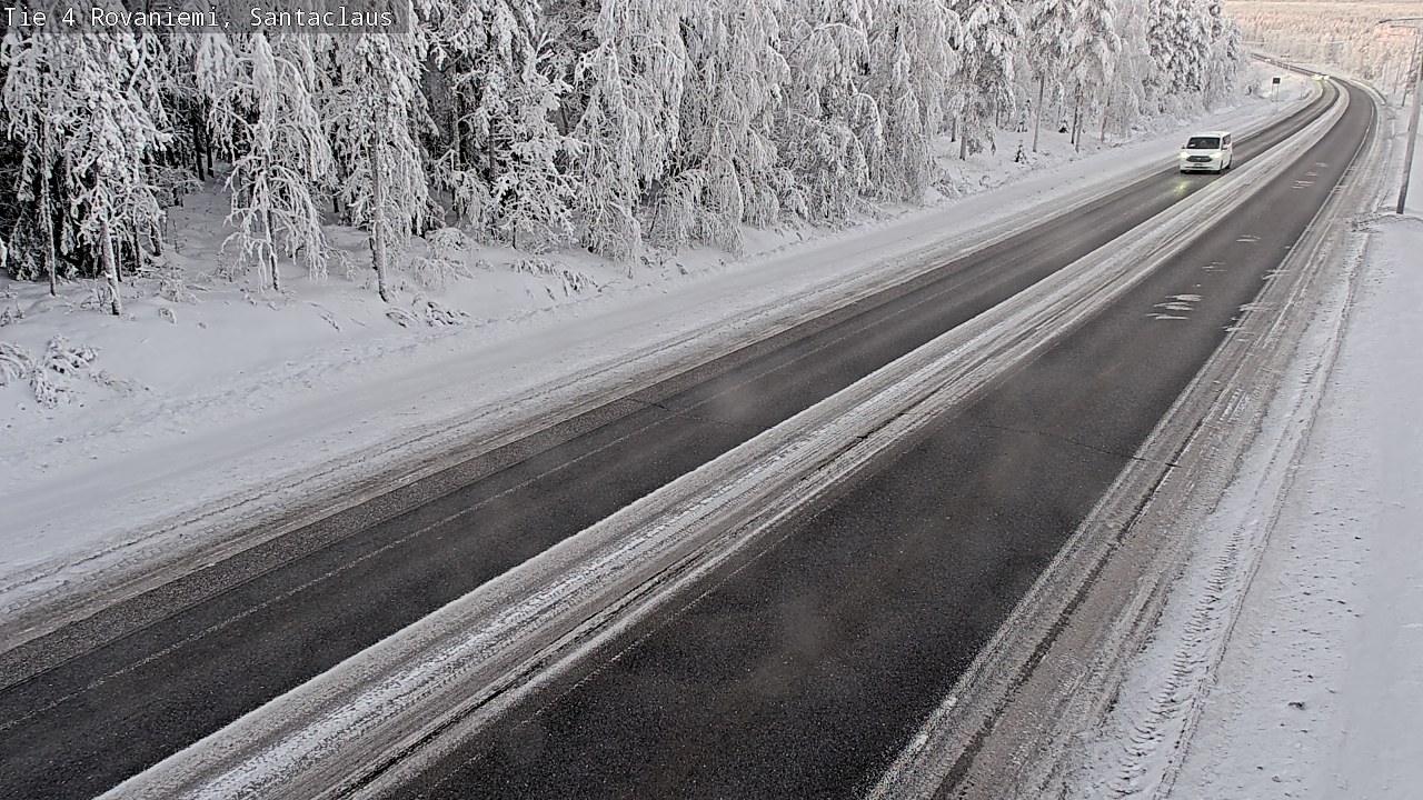 Weather Camera Image Väg 4 Rovaniemi, Santa Claus, Rovaniemi, Lappi