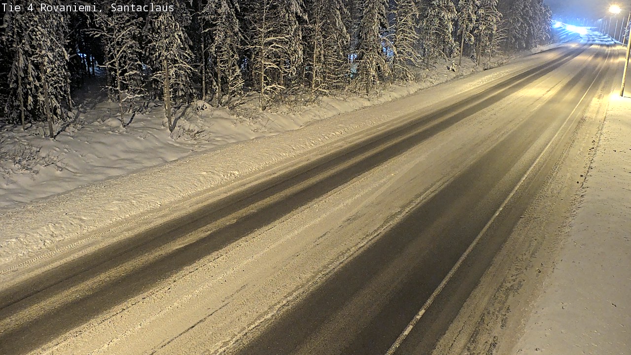 Weather Camera Image Väg 4 Rovaniemi, Santa Claus, Rovaniemi, Lappi