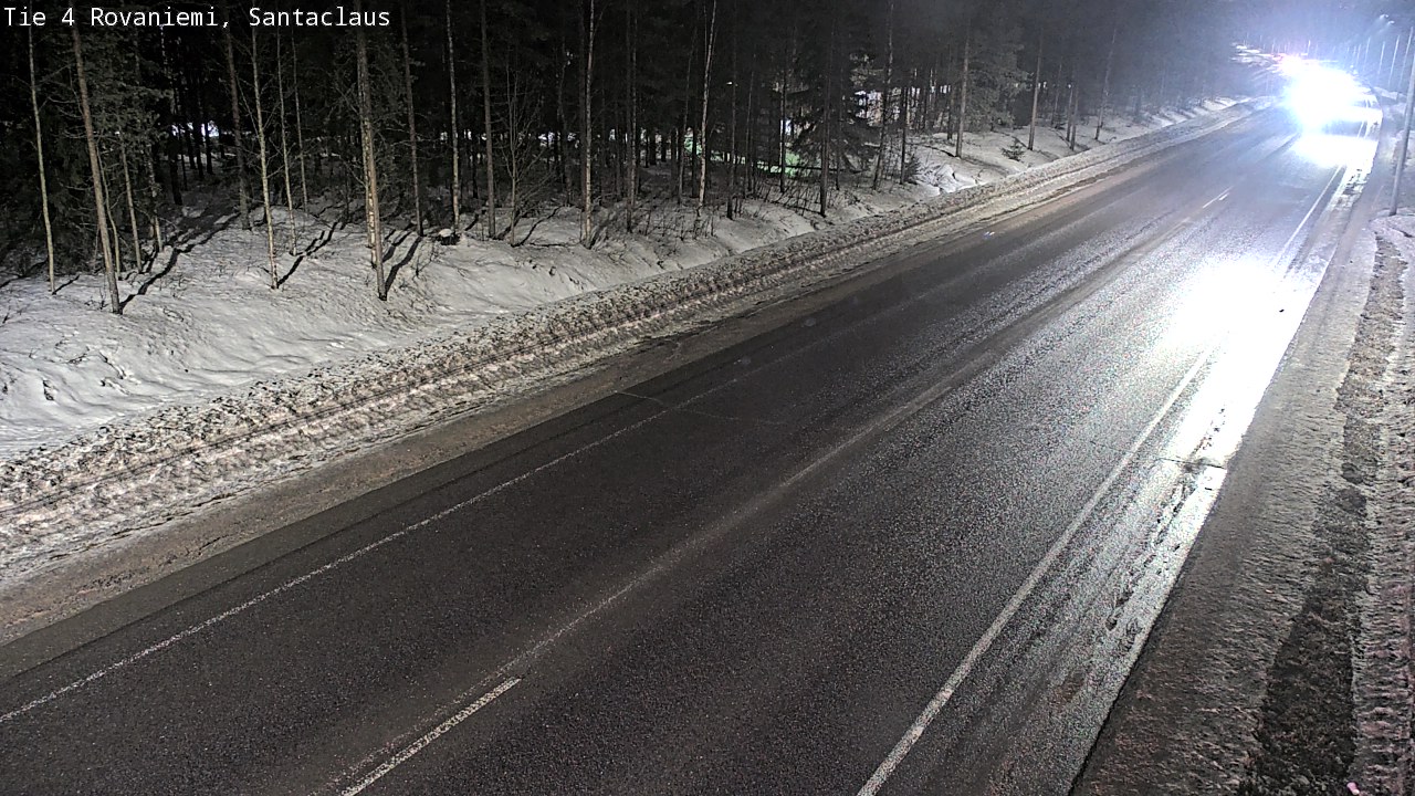 Weather Camera Image Väg 4 Rovaniemi, Santa Claus, Rovaniemi, Lappi