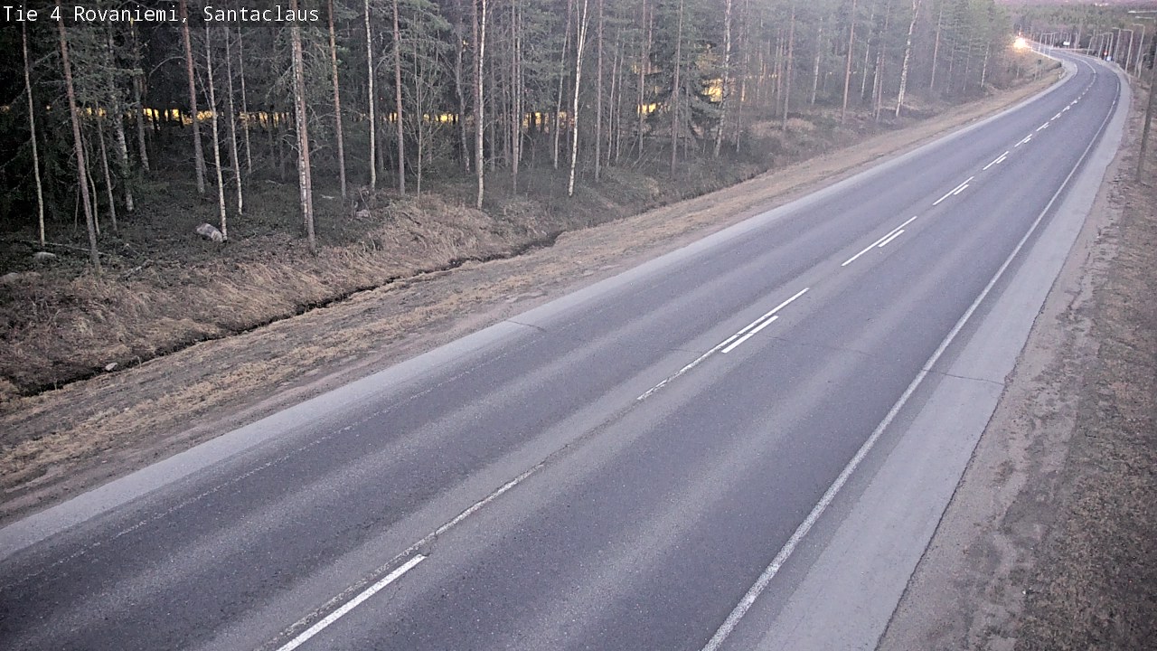 Weather Camera Image Väg 4 Rovaniemi, Santa Claus, Rovaniemi, Lappi
