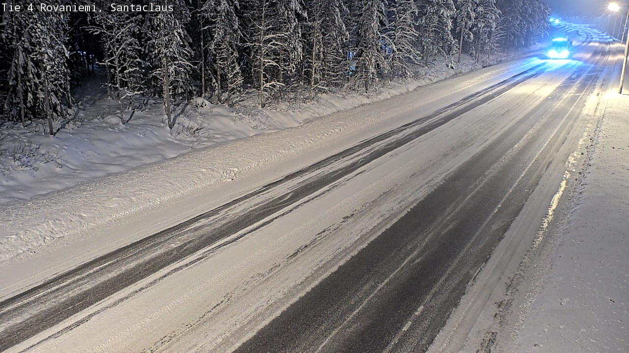Weather Camera Image Väg 4 Rovaniemi, Santa Claus, Rovaniemi, Lappi