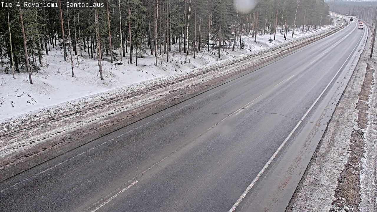 Weather Camera Image Väg 4 Rovaniemi, Santa Claus, Rovaniemi, Lappi