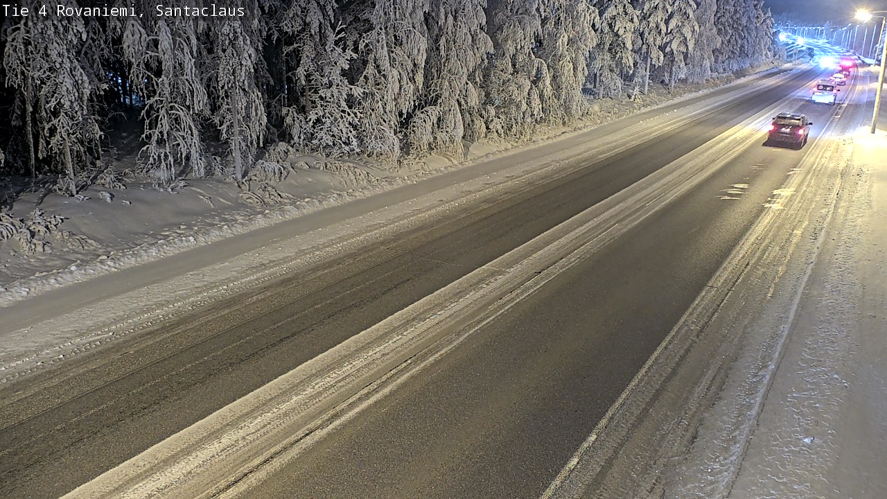 Weather Camera Image Väg 4 Rovaniemi, Santa Claus, Rovaniemi, Lappi
