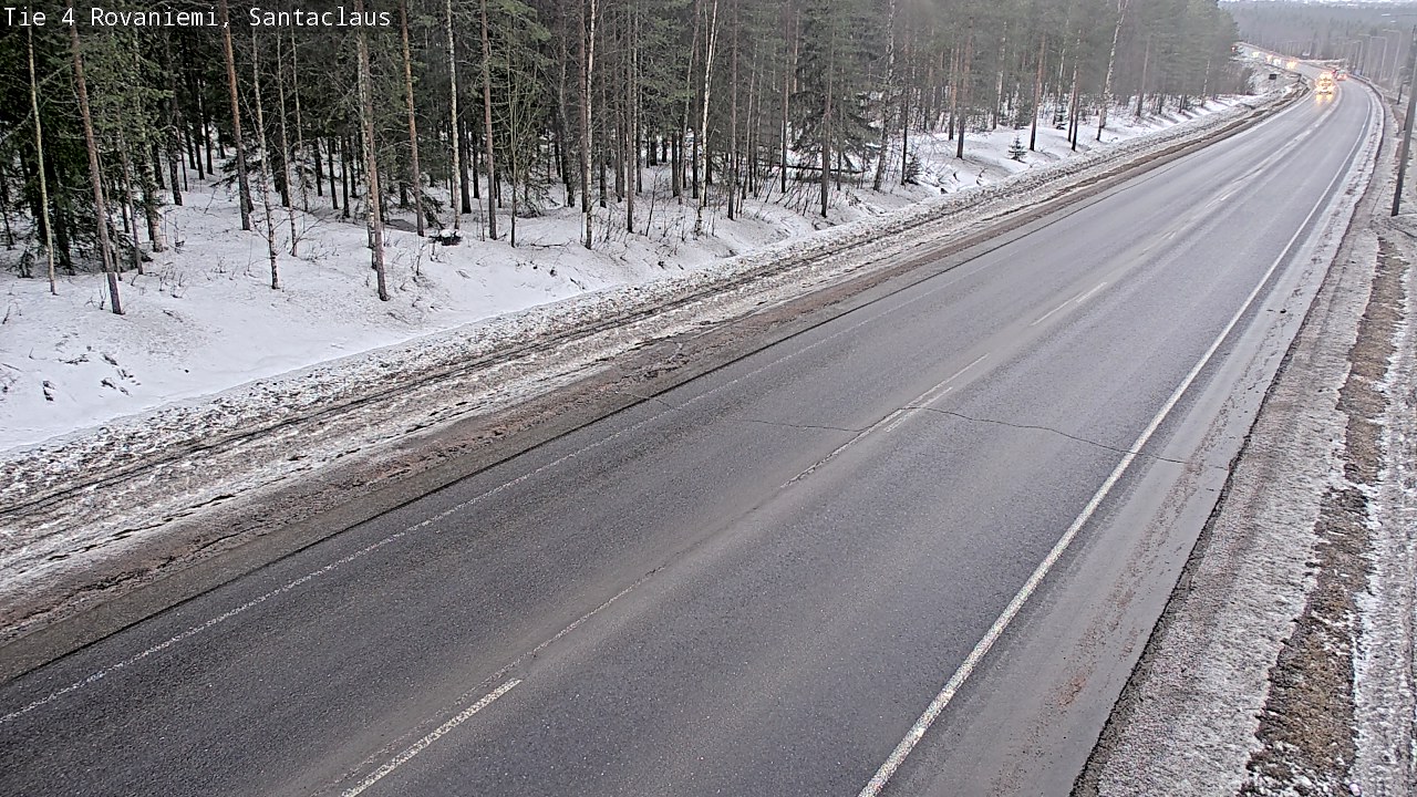 Weather Camera Image Väg 4 Rovaniemi, Santa Claus, Rovaniemi, Lappi