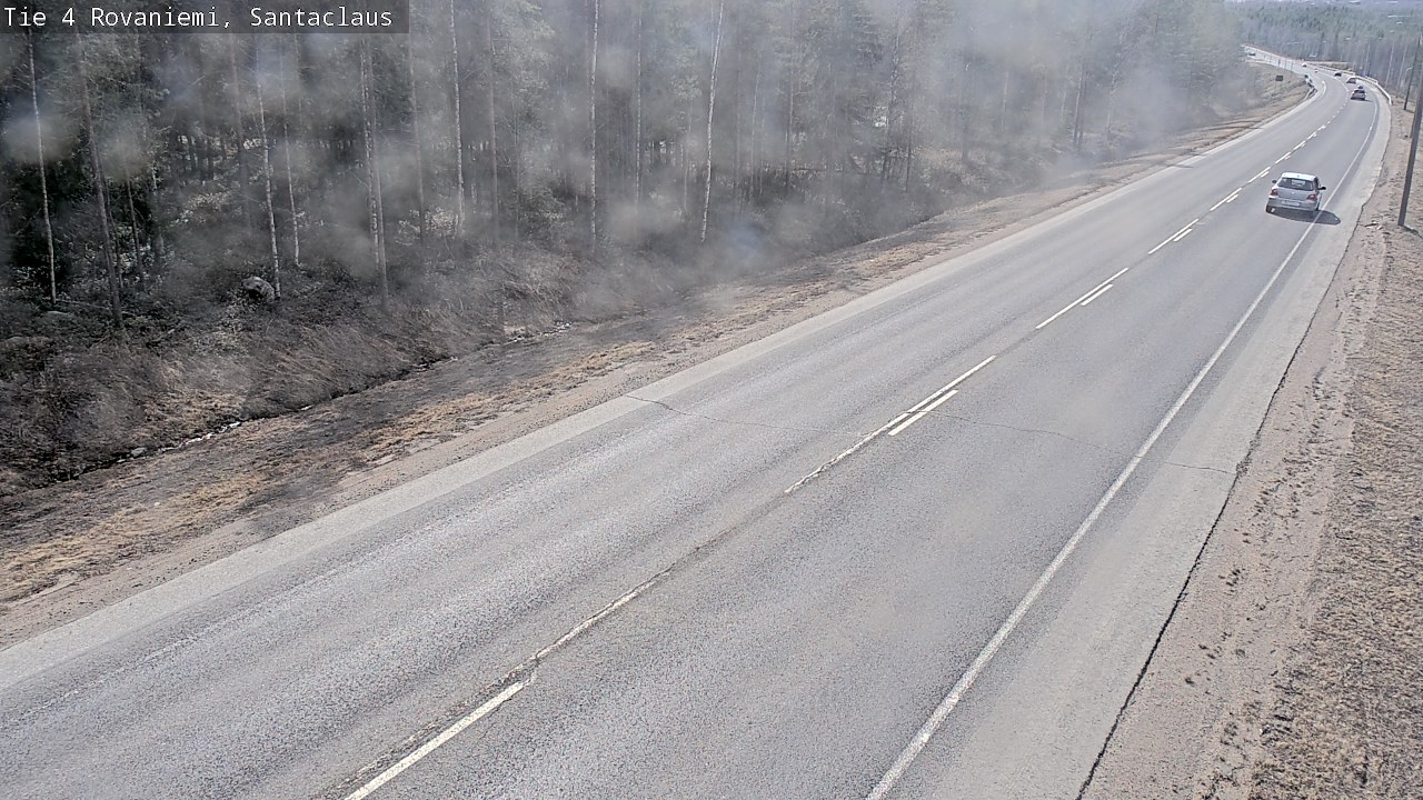 Weather Camera Image Väg 4 Rovaniemi, Santa Claus, Rovaniemi, Lappi