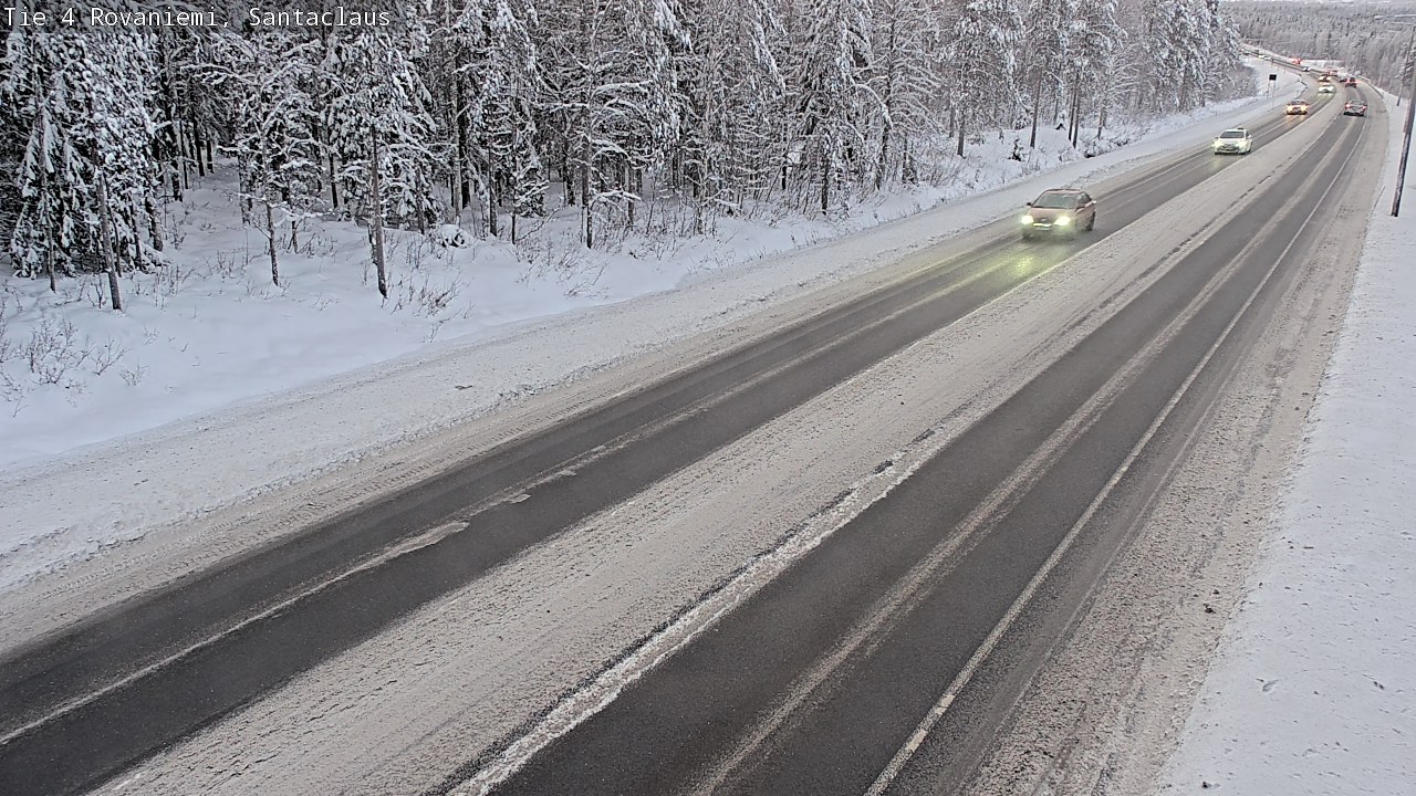 Weather Camera Image Väg 4 Rovaniemi, Santa Claus, Rovaniemi, Lappi